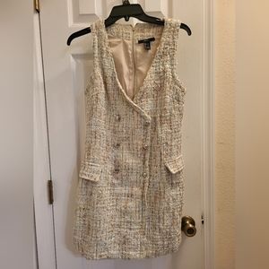 Forever 21 button sparkly dress small